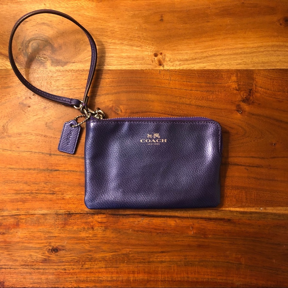 Petite Purple Coach wristlet